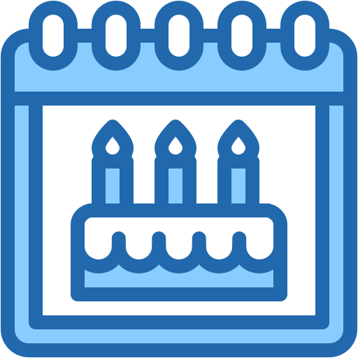 생일 및 축하 Generic Blue icon