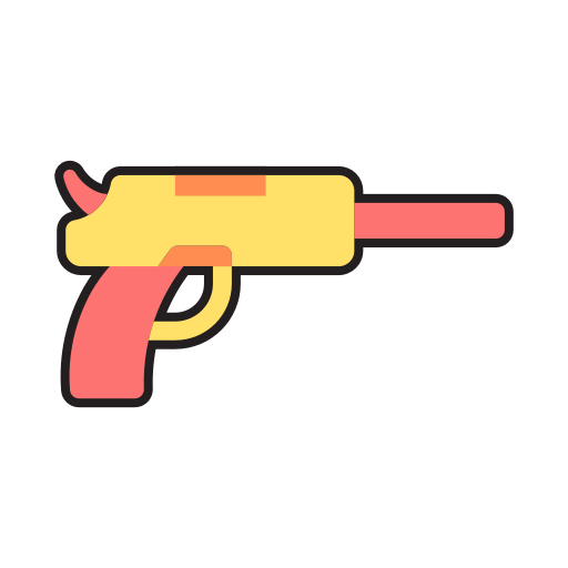 Pistol Generic Outline Color icon