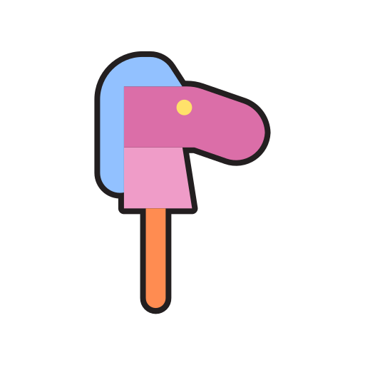 Stick horse Generic Outline Color icon