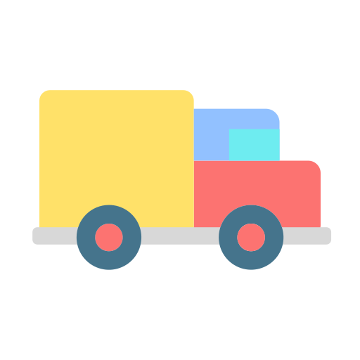 speelgoed vrachtwagen Generic Flat icoon