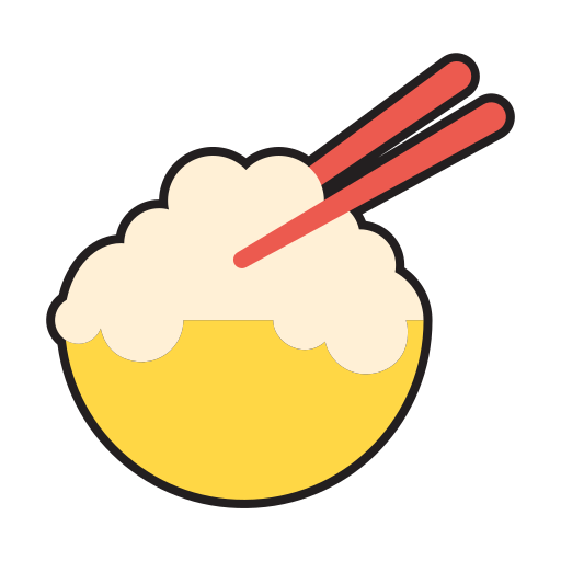 밥 그릇 Generic Outline Color icon