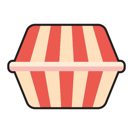 caja de comida Generic Outline Color icono
