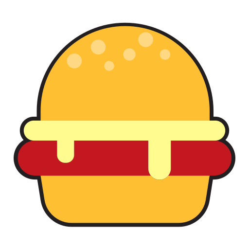 hambúrguer Generic Outline Color Ícone