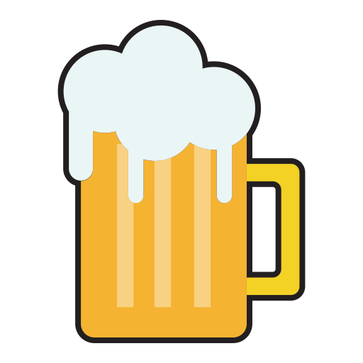 맥주 잔 Generic Outline Color icon