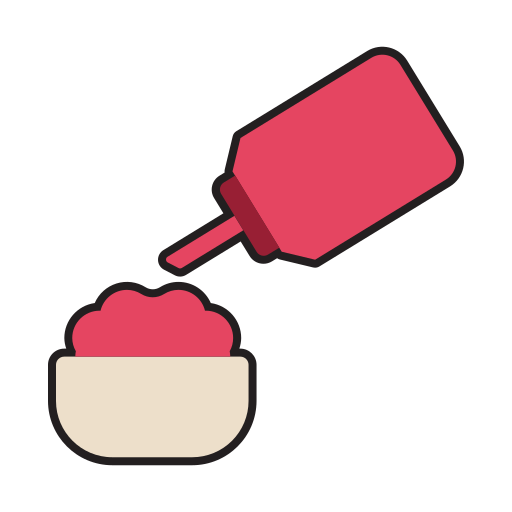 bottiglia di salsa Generic Outline Color icona