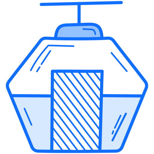 케이블카 Generic Blue icon