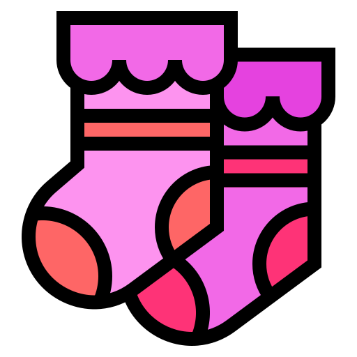 calcetines de bebé Generic Outline Color icono