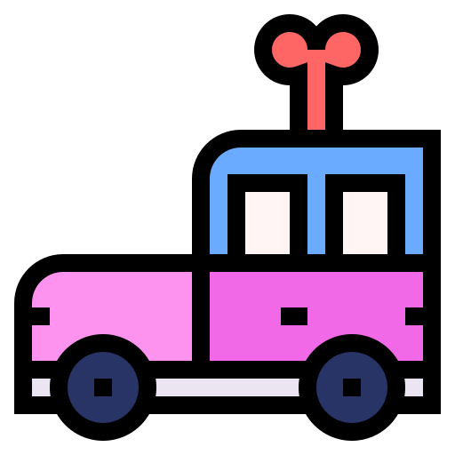 Toy car Generic Outline Color icon