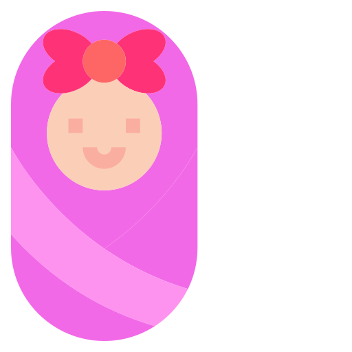 女の赤ちゃん Generic Flat icon