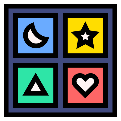 bloki Generic Outline Color ikona