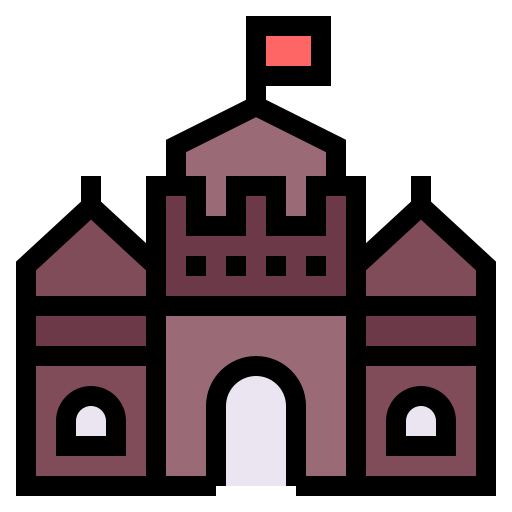 要塞 Generic Outline Color icon