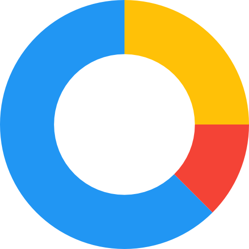gráfico circular Pixel Perfect Flat icono