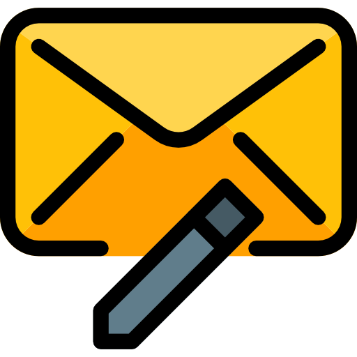 correo electrónico Pixel Perfect Lineal Color icono