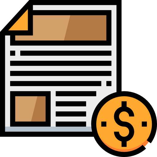 Invoice Meticulous Lineal Color icon