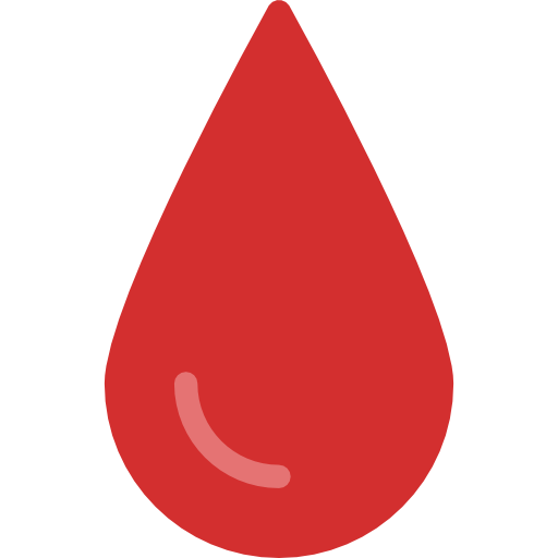 Blood drop Pixel Perfect Flat icon