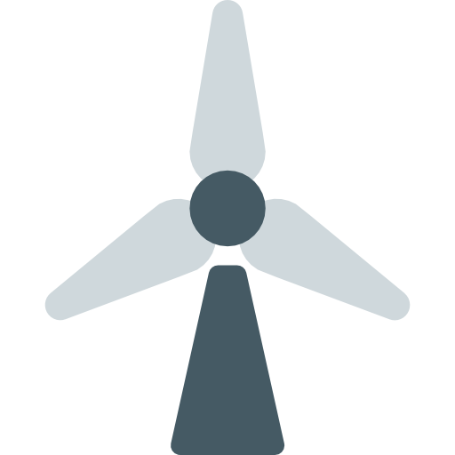 turbina eolica Pixel Perfect Flat icona