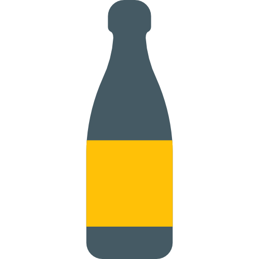 champagne Pixel Perfect Flat icoon