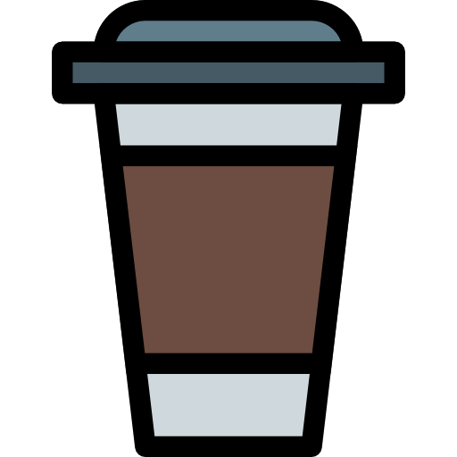 café Pixel Perfect Lineal Color Icône