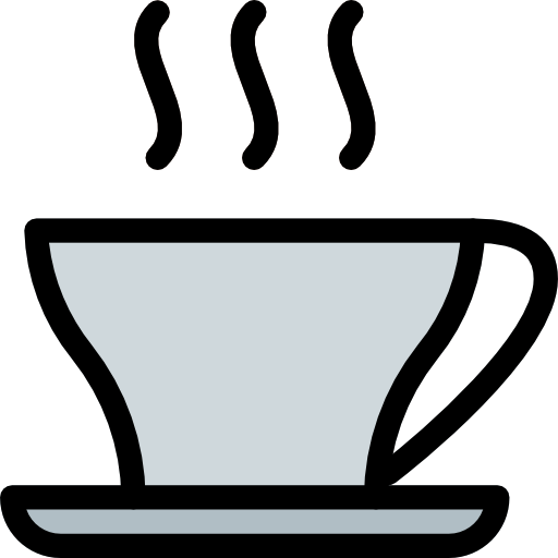 caffè caldo Pixel Perfect Lineal Color icona