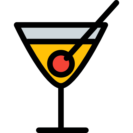 martini Pixel Perfect Lineal Color icono