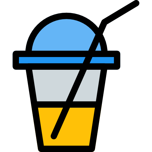 Milkshake Pixel Perfect Lineal Color icon