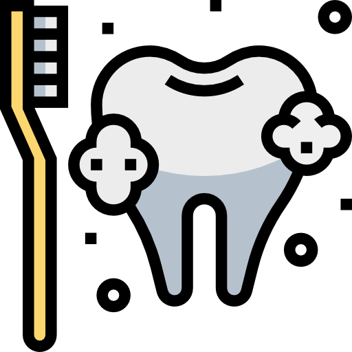Toothbrush Meticulous Lineal Color icon