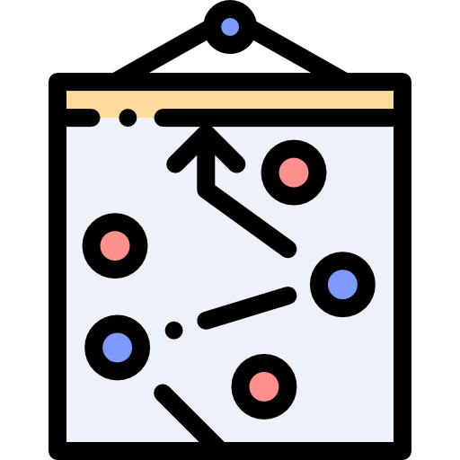 strategia Detailed Rounded Lineal color icona