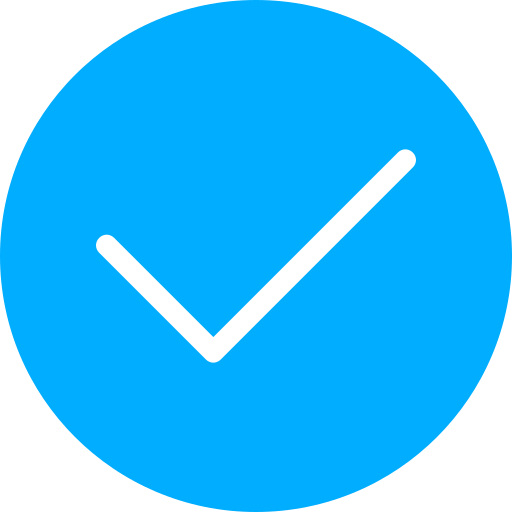 チェック Generic Blue icon