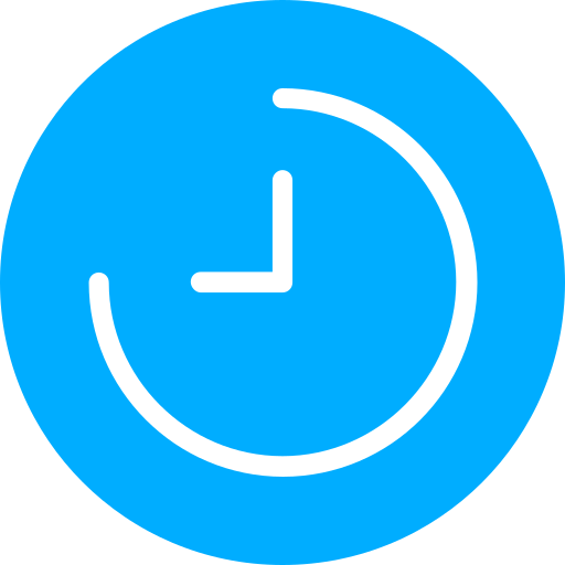 時間 Generic Blue icon