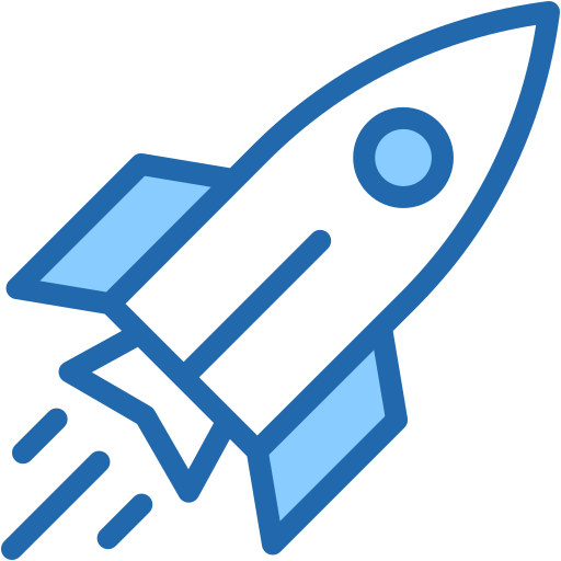 로켓 발사 Generic Blue icon