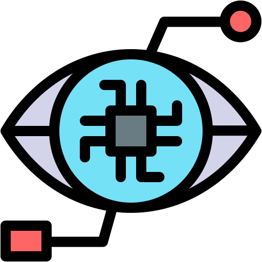 ojo biónico Generic Outline Color icono