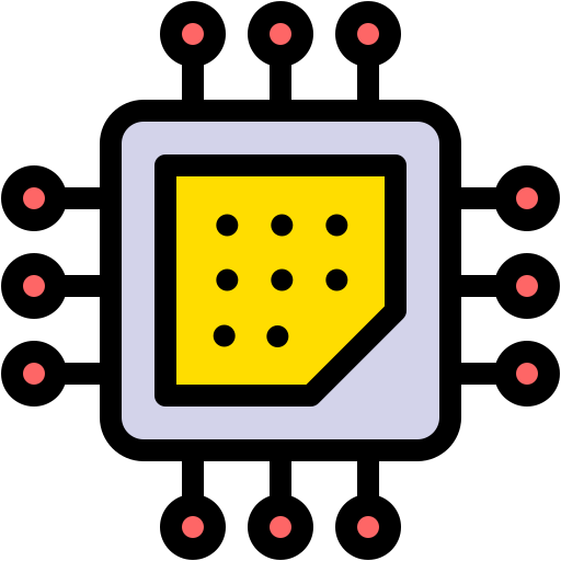 cpu Generic Outline Color icon