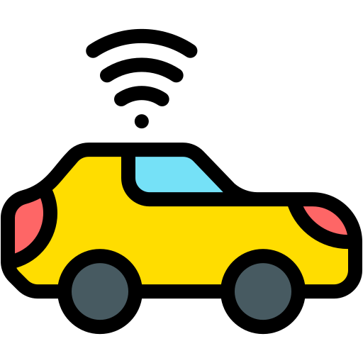자율 주행 차 Generic Outline Color icon