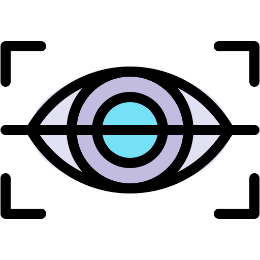 riconoscimento degli occhi Generic Outline Color icona