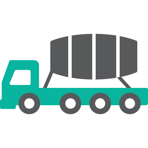 Цементный грузовик Generic Flat иконка