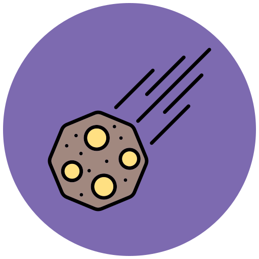 asteroida Generic Outline Color ikona