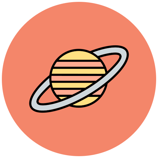 saturn Generic Outline Color icon