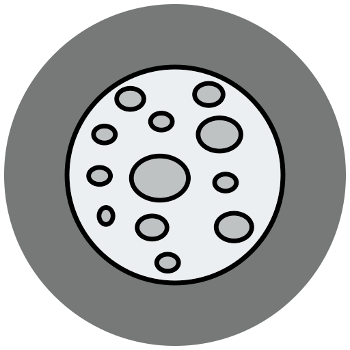 Moon Generic Outline Color icon