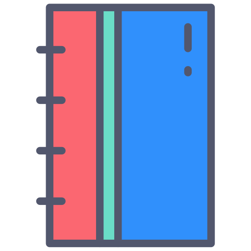 caderno Generic color outline Ícone