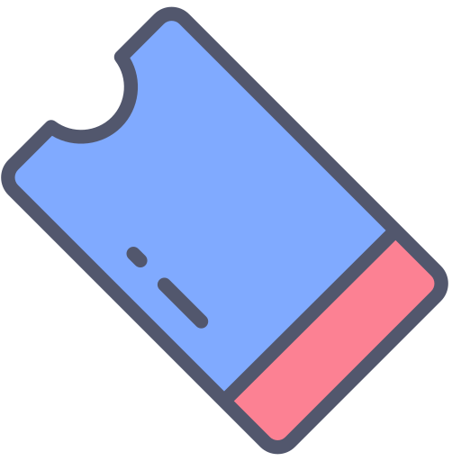 티켓 Generic color outline icon