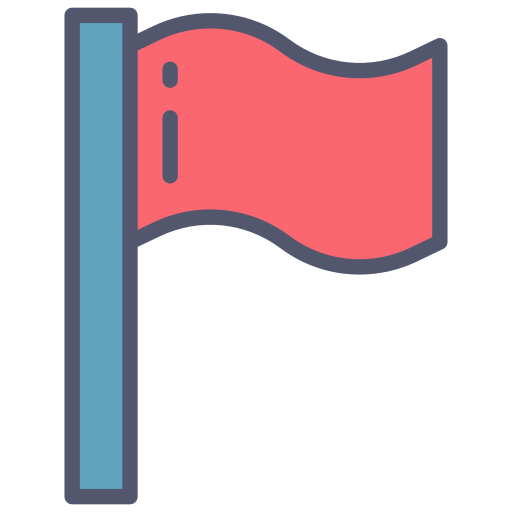 bandera Generic color outline icono