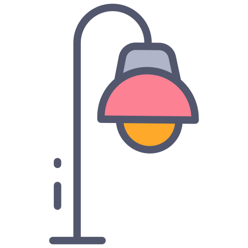테이블 램프 Generic color outline icon