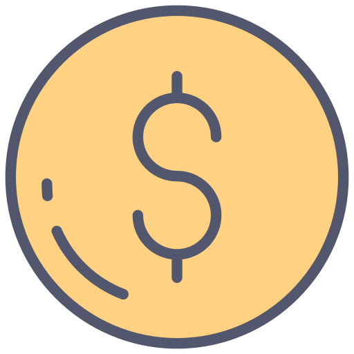 moneta Generic color outline ikona