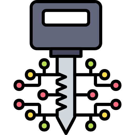 klucz cyfrowy Generic Outline Color ikona