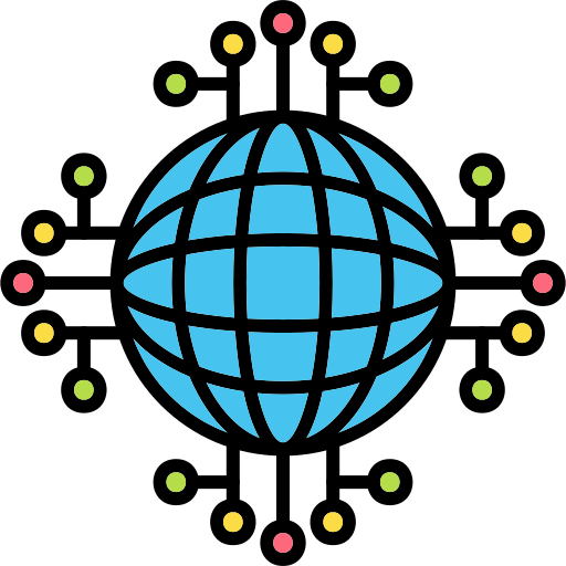 rede global Generic Outline Color Ícone