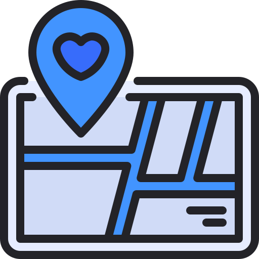 Map Generic Outline Color icon
