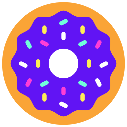 도넛 Juicy Fish Flat icon