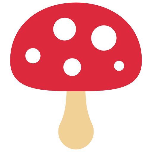 Mushroom Juicy Fish Flat icon