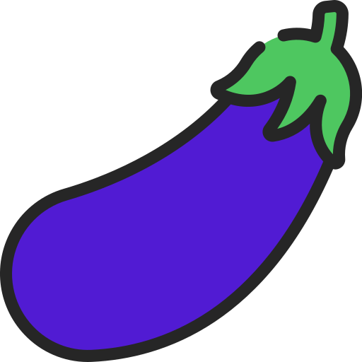 Eggplant Juicy Fish Soft-fill icon