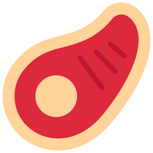 Steak Juicy Fish Flat icon